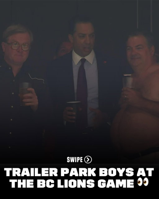 Bubbles & Randy partook in some football last night in BC! ⁣
⁣
@trailerparkboysofficial 🤝 @bclions_official⁣
⁣
#CFL