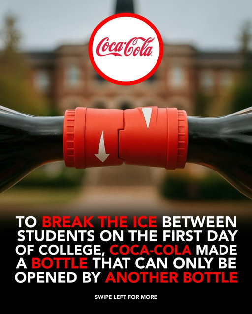 Coca-Cola turned a bottle cap into an icebreaker.

These special ‘Friendly Twist’ bottles could only be opened with another person’s bottle, forcing strangers to connect on college campuses.

A simple design tweak turned product packaging into a social experience. Genius.

Follow @biz.insider for more business insights.