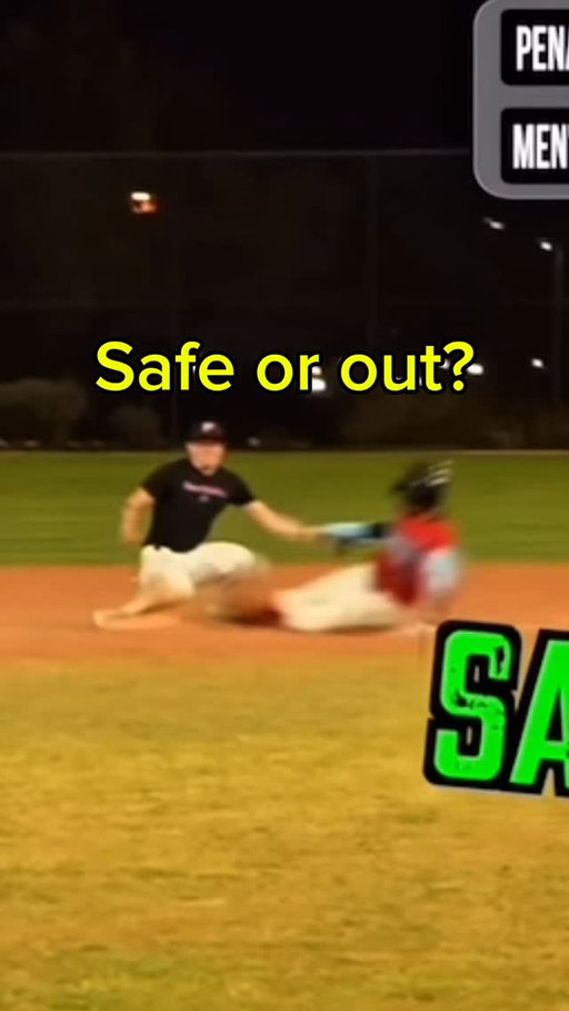 I can’t believe this almost worked! Safe or out? #baseball #baseballlife #baseballseason #baseballlove #baseballislife #catcher