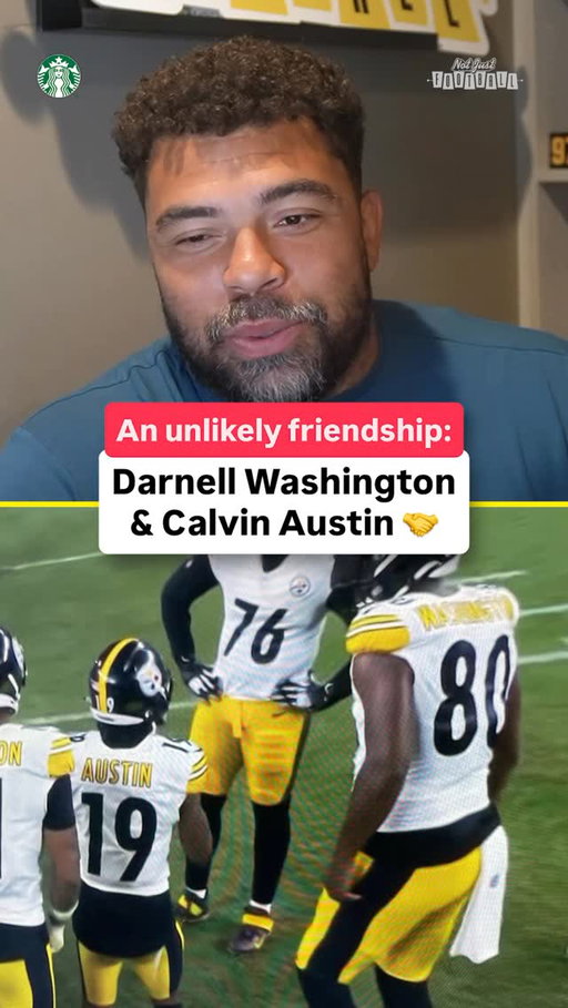Steeler teammates Calvin Austin & Darnell Washington are always together and it’s resulted in some viral photos 😅

Presented by @starbucks