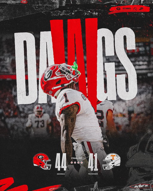 DAWWWWWWWWWGS ON TOP ‼️

#GoDawgs