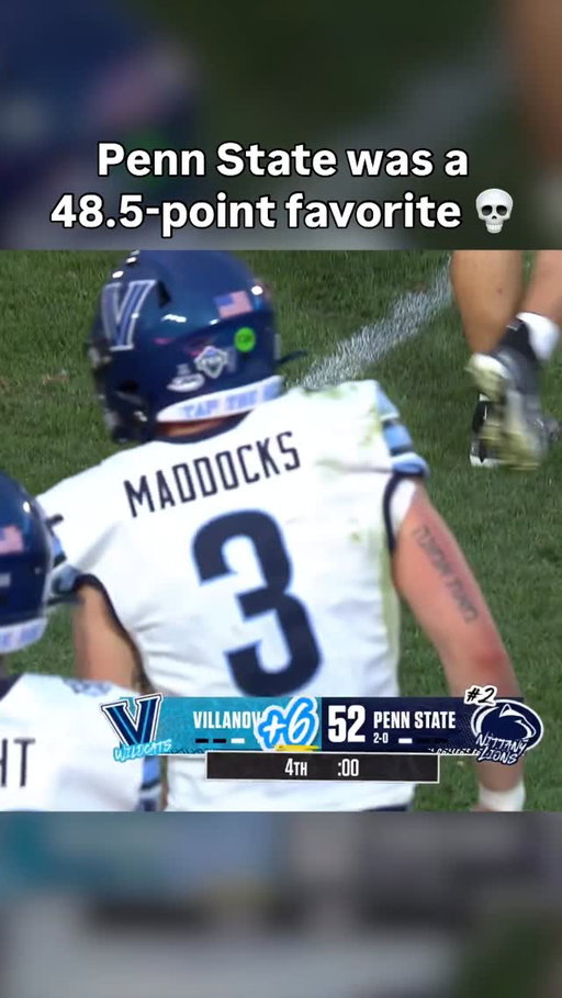 Villanova covered the spread on this insane catch