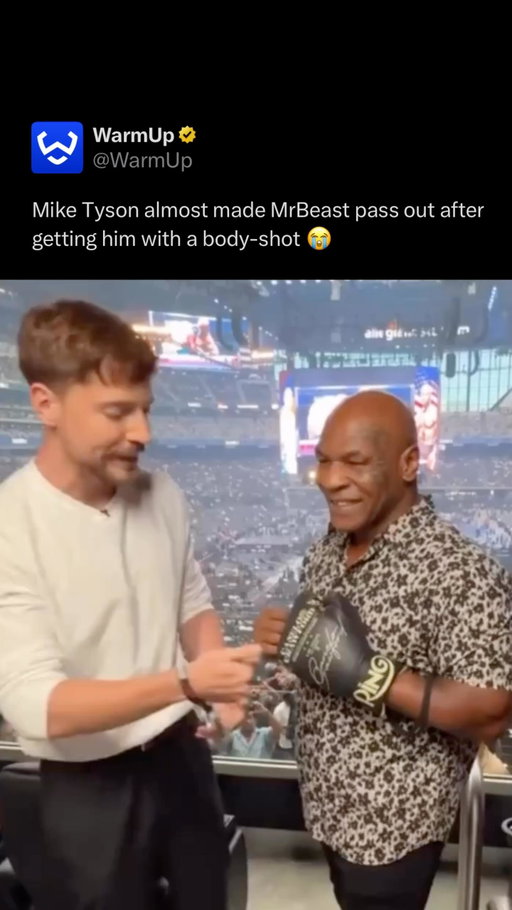 😂

Mike Tyson’s punching power is often described as among the most devastating in boxing history, with sports scientists and trainers estimating his peak force at around 1,800 to 1,900 pounds of force—comparable to being hit by a small car at moderate speed. What made his punches especially destructive wasn’t just raw strength but also his explosive fast-twitch muscle fibers, compact technique, and ability to generate momentum from his legs and hips through his trademark peek-a-boo style. The result was a combination of speed and precision that allowed him to knock opponents unconscious with a single, short-range punch, even against world-class heavyweights.