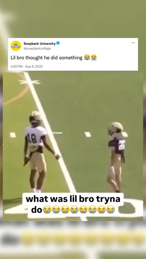 Lil bro stood on business 😂🔥
-

#cfb #college #football #collegefootball #funny #fyp #explore