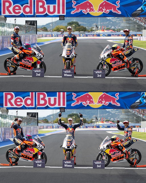 Top 3 locked in 🏅🙌

#RedBullRookiesCup #RoadToMotoGP #SanMarinoGP #MotoGP #Racing