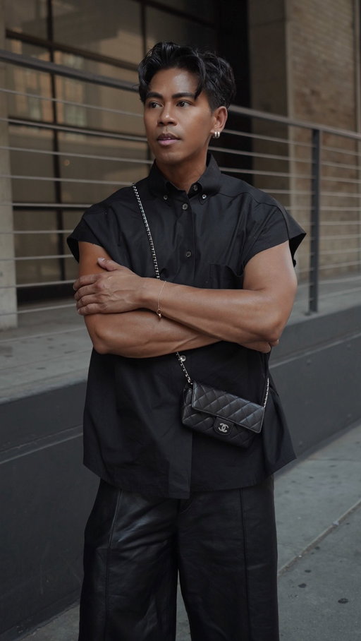 #nyfw outfit of the day loading 🔁

@thefrankieshop shirt, @hm_man x @rokhofficial shorts, @pumasportstyle sneakers, @chanelofficial via @rebagofficial sunglasses case, @raybanmeta sunglasses