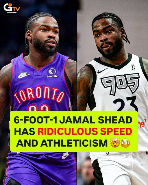 6’1” Jamal Shead’s ridiculous SPEED, playmaking, and defensive abilities made him one of the most exciting NBA rookies last season! The @uhcougarmbk alum averaged 10.8 PPG and 10.2 APG in the G League with the @raptors905. He shined as an NBA starter - 10.3 PPG, 6.7 APG, and 1.7 SPG in 10 games. Shead averaged 7.1 PPG and 4.2 APG overall in 75 games. 🔥 @jshead 

Jamal was given a 97 speed rating in NBA 2K26 (T-2nd highest in the game). He was a four-year star at Houston where he was the Big 12 Player of the Year, Naismith Defensive Player of the Year, and a First Team All-American.