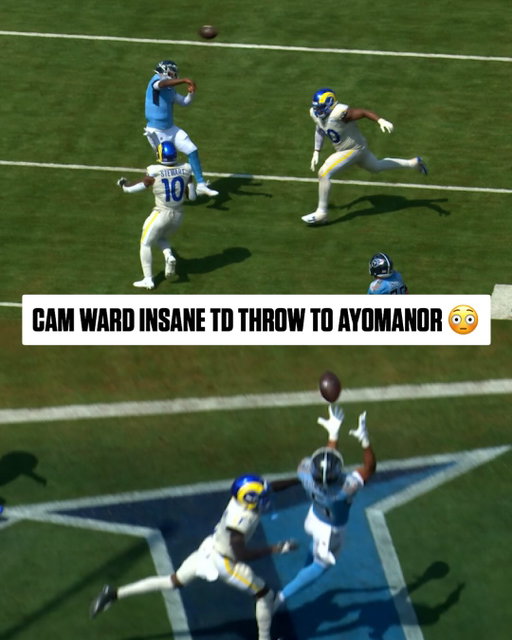 Backyard ball in Tennessee. @camward @elicayomanor 

LARvsTEN on CBS/Paramount+
watch.nfl.com
