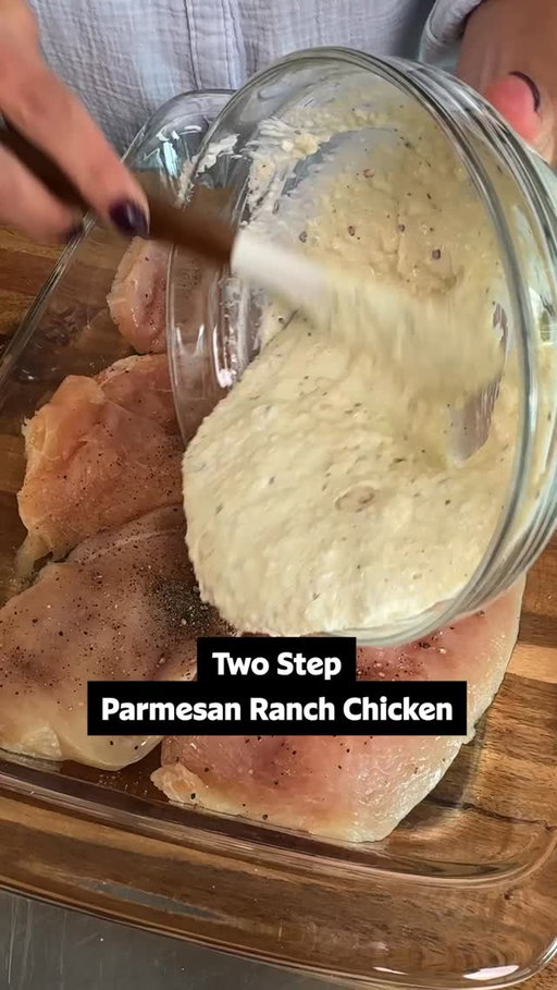 Looks can be deceiving, much like how this meal looks like it took you hours to prepare! 😉

This Parmesan Ranch Chicken is as easy as one, two, three! Serve it over rice or pasta for a complete meal that your family will devour. Continue reading or click the link in the @allrecipes bio to get the full recipe! 🔗

Ingredients:
6 skinless, boneless chicken cutlets
1/2 cup mayonnaise
1/2 cup plain yogurt
1 cup grated Parmesan cheese
2 tablespoons ranch seasoning mix
1/4 teaspoon kosher salt
1/2 teaspoon freshly ground black pepper
2 green onions, thinly sliced

Directions:
Preheat the oven to 400 degrees F (200 degrees C). If using whole chicken breasts, cut them in half lengthwise to form 6 chicken cutlets. Arrange chicken in a single layer in the bottom of a lightly greased  baking dish.

In a medium bowl, stir together mayonnaise, yogurt, Parmesan, ranch seasoning, salt, and pepper until well combined.  Spread mayonnaise mixture over in a thick layer evenly over the chicken and bake about 17 minutes or until chicken is cooked through.

Without removing the chicken from the oven, turn the oven temperature to Broil and cook until browned and bubbly on top, another 1 to 2 minutes. Let stand 5 minutes; sprinkle with green onions before serving.

🧑‍🍳: Nicole

#parmesanchicken #chickendinner #chicken #dinner #dinneridea