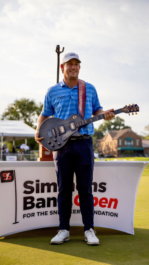 Our 2025 Simmons Bank Open champion has been crowned! Congratulations on a well-deserved win @zbaugolf and thank you to everyone who came out to celebrate this special moment! 🎸🏆 #SimmonsBank #SimmonsBankOpen