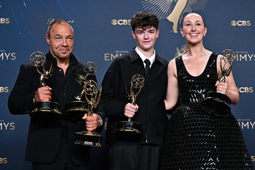 ADOLESCENCE has won 8 emmy awards, including outstanding limited or anthology series! 

📷 getty images