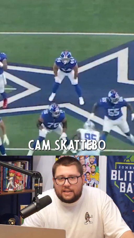 Cam Skattebo is a fun watch and he had his own heavyweight fight with Cowboys safety Donovan Wilson on multiple plays
