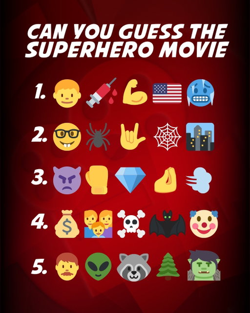 Hint: Not all of them are Marvel