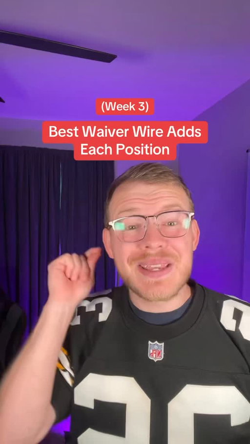 The best waiver wire pickups for Week 3 of fantasy football 🔥