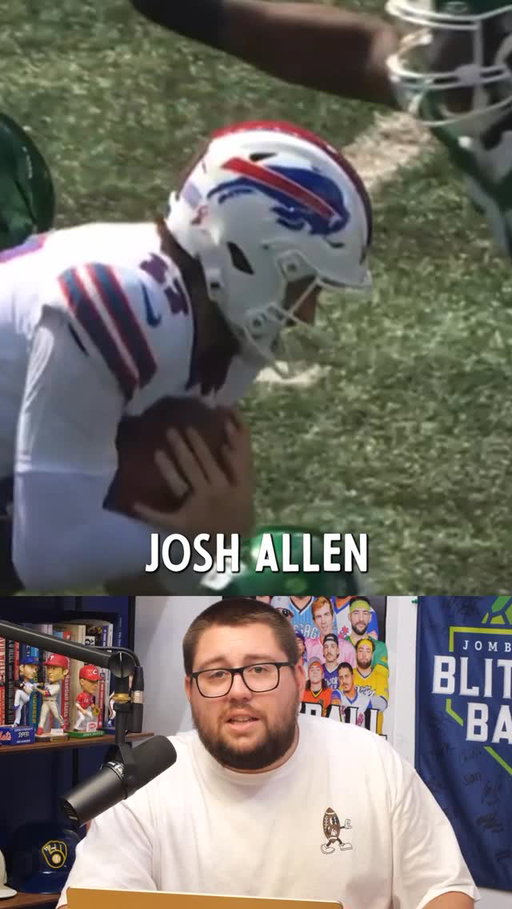Josh Allen breaks his nose and then two minutes later checks back into the game.

#nfl #football #sports #bills #joshallen
