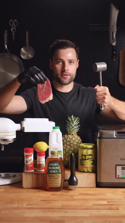 I Tested EVERY Meat Tenderizer

From pineapple juice, to buttermilk to soda water and everything in between... today we are trying it all!

What is your go-to meat tenderizer?

🎥 @sophiagreb @kylekrasker

#pineapple #steak #bbq #learning