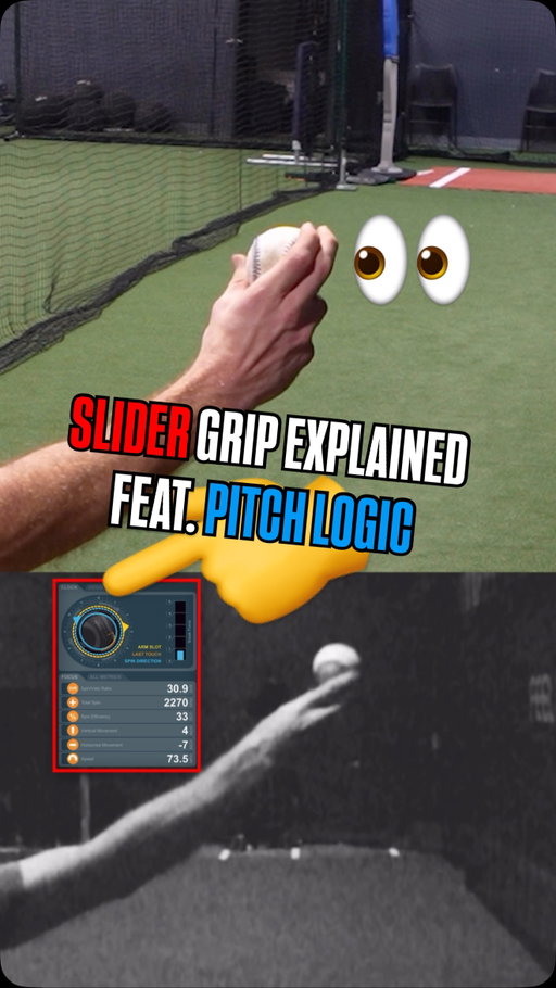 🚨A Little ‘Slider’ Shop Talk👇

- Thumb Placement can Influence Depth
- Finger Placement at Release Influence Velocity 
- Tight Grip has given me more total spin
- Loose Grip has given me more velocity 
- Rip the Outer Half of the Ball for Bullet Spin
- Fastball Mindset will help get extension at release
- Always think aggressive finish so it doesn’t pop

🤔 What App is that?👇

👉 @pitchlogic ✅
(Discount - ROBBYROW)

Design SloMo shot on Sony RX100 VII
	- Link to content equipment I use in my bio 🤝

#robbyrowspitchgrips 
#baseballlife
#pitchlogic