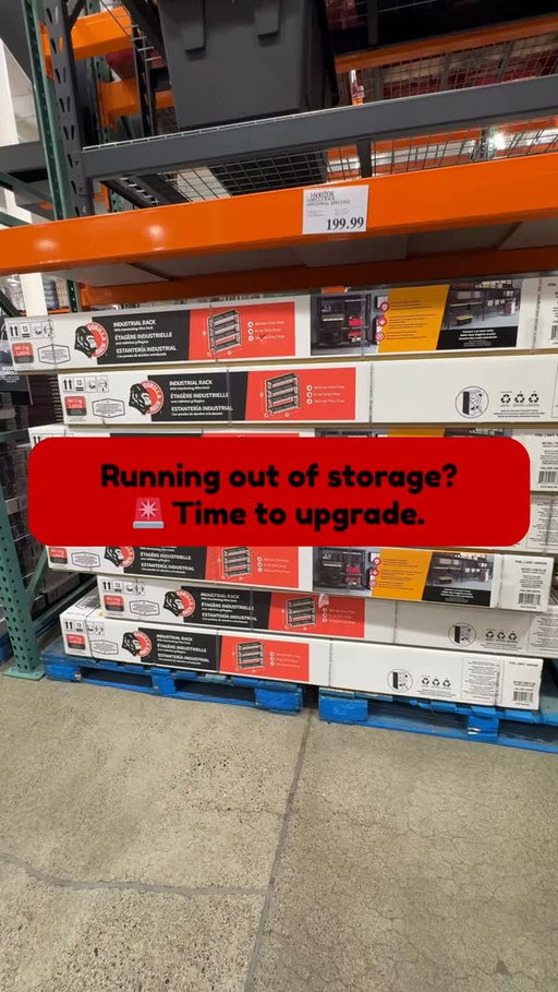 💥 Maximize your storage game with the Gorilla Rack Industrial Shelving (77” x 24” x 72”)! 💪

Each shelf holds up to 2,000 lbs (evenly distributed) 🏋️‍♂️, featuring welded end frames, interlocking wire decks & easy no-tool assembly 🔧

 Perfect for a garage, shop, or warehouse 🏠🛠️. Expandable to grow with your storage needs! 🙌

👉Tap on the link in our bio or stories to buy now on Costco.com 🛠️🏠
#GarageOrganization #ShopStorage  #HeavyDutyShelving #costcodeals #costcodealsonline #costcofinds