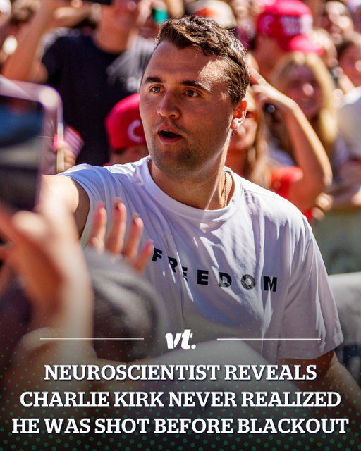 A neuroscientist has explained that Charlie Kirk never knew he’d been shot during last week’s Utah Valley University assassination.

Derek Van Schaik revealed Kirk lost consciousness in just four-tenths of a second after the bullet struck his neck, far too quickly for his brain to register pain, panic, or even awareness of what happened.

The arm movement seen in shocking footage was not recognition but an involuntary defensive reflex. His death, experts say, felt to him like an abrupt blackout.