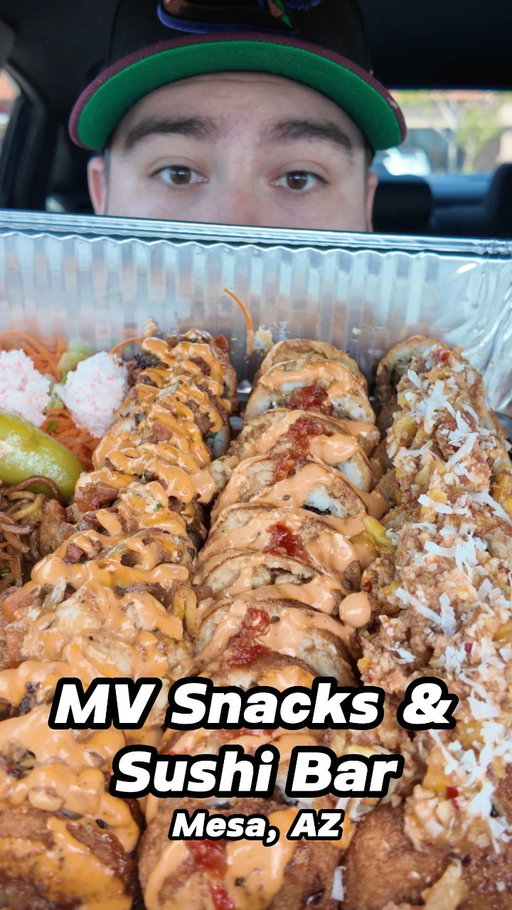 Today we are trying Mexican sushi and more from MV snacks & Sushi Bar in Mesa, AZ @mvsnacks.sushibar
@mvsnacks

Second time reviewing this place and their quality has not come down. Truly one of my favorite Mexican sushi spots in Arizona

The location i went to is massive with a full bar and live music events on the weekends

📍525 S Gilbert Rd A-7, Mesa, AZ 85204