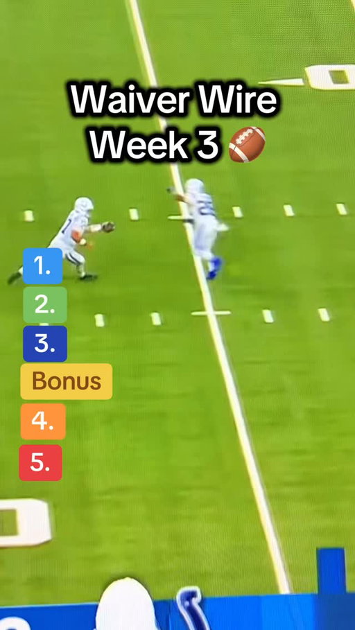 Best Waiver Wire Players to add in Week 3 of #fantasyfootball ✅🏈#fantasyfootballtips #waiverwire