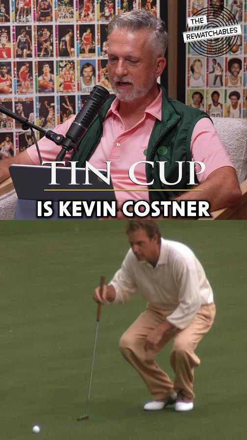 Is Kevin Costner the undisputed sports movie GOAT? 

#movies #rewatchables #kevincostner #tincup #golf #fyp