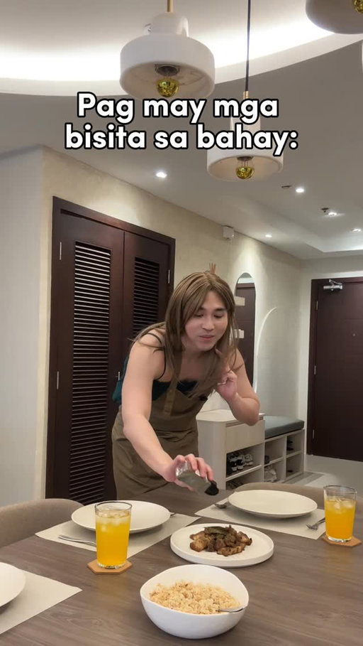 Na para bang magluluto for a morning show