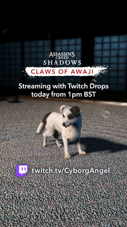 Check out @CyborgAngell's #ClawsofAwaji stream today from 1pm BST to unlock the gorgeous Gizmo!