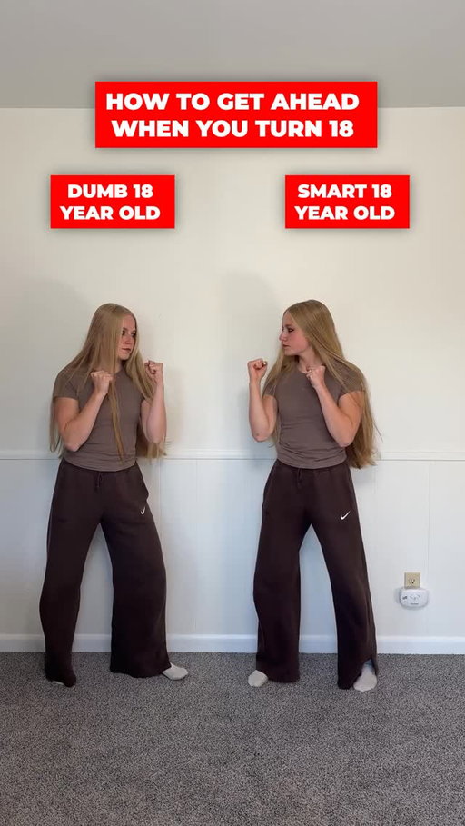 Smart v.s. Dumb 18 Year Old 🧠

Follow Ava Your Business and Investing Bestie ✅