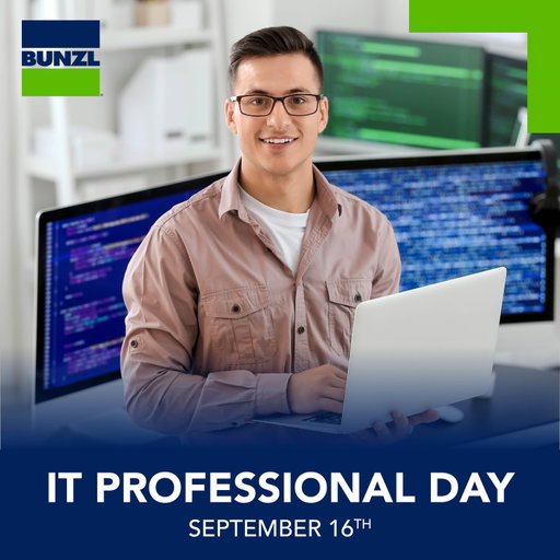 Today, we celebrate the tech wizards behind the scenes! From network management to cybersecurity, our IT professionals keep Bunzl running smoothly and securely. Your expertise powers innovation, protects data, and drives success. Thank you for all you do!  #WeAreBunzl