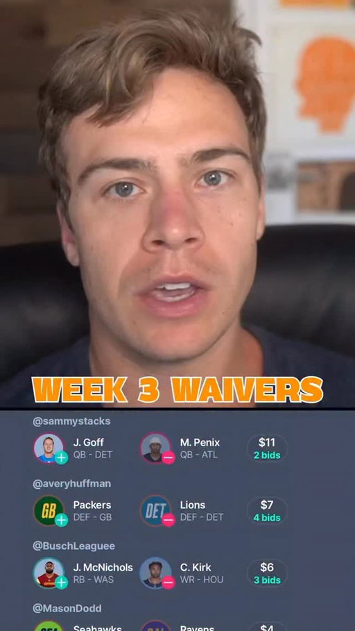 Week 3 waiver wire