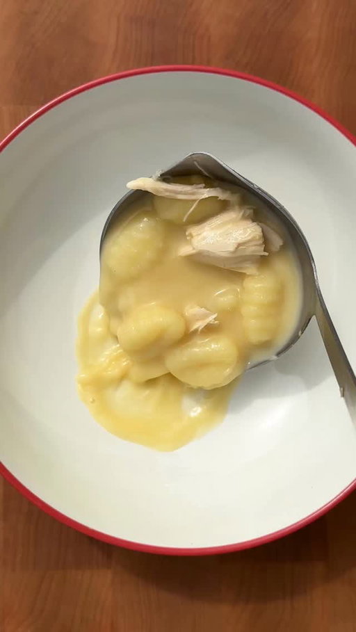 Here’s how to make @carolinagelen’s Avgolemono Chicken Soup With Gnocchi:

• 2 quarts chicken stock (preferably homemade)
• 3 cups torn rotisserie chicken (or other cooked chicken)
• 3 medium lemons
• Salt and black pepper
• 1 pound shelf-stable or refrigerated gnocchi
• 5 egg yolks (see Tip to save the egg whites)
• 4 garlic cloves, grated
• Fresh dill (optional), for garnish

To a large pot over high, add the chicken stock, torn chicken and 2 teaspoons grated lemon zest (from about 1 lemon). Add a hefty pinch of salt (remember, you are seasoning a lot of liquid!) and a few cracks of black pepper and bring to a boil over high. Reduce the heat to medium and simmer for 2 minutes.

Add the gnocchi to the soup and continue simmering for 3 minutes.

Meanwhile, squeeze enough lemon juice into a heatproof liquid measuring cup to get ½ cup juice. Add the yolks and the garlic to the juice and whisk to combine.

While constantly whisking, slowly stream 2 cups of the simmering chicken stock into the egg yolk mixture to temper the eggs. Add the tempered yolk mixture to the pot all at once and stir to combine. Turn the heat off right after incorporating the eggs. Taste and season with more salt as needed.

Serve with additional lemon zest on top, freshly cracked black pepper and dill, if using.

Tip:
Don’t discard those leftover egg whites! They will keep, refrigerated, for up to 4 days — and are perfect for an egg white frittata with leeks or pavlova (or another use).