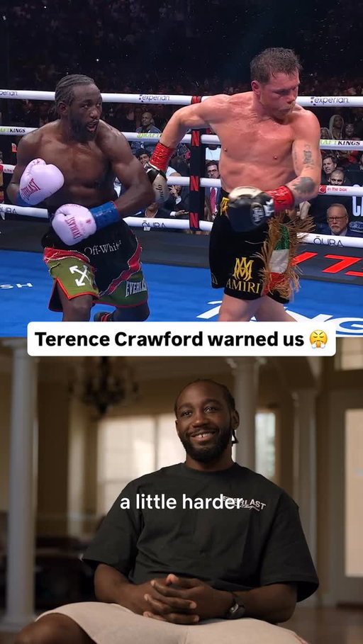 “Putting on muscle don’t actually mean that you’re going to be slower, but you punch a little harder.” 

Terence Crawford called it just a few weeks before his fight against Canelo Álvarez 😤

📺 Countdown: Canelo vs. Crawford

#canelocrawford #caneloalvarez #terencecrawford #canelo #boxing