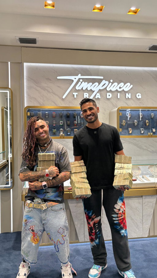 Our brother @lilpump came through to TPT HQ and went CRAZYYYY

Pump has been family for years and today we thought he was just coming in to repair his Richard Mille but he said he had MUCH bigger plans 🔥

First, he blessed Mama Pump with a BRAND NEW Stainless Steel Oyster Perpetual Celebration Dial. The sweetest gift for the best mom and now they’re twinning!

Then Pump himself added a SECOND Richard Mille to his collection…the rare RM Bon Bon, 1 of only 30 pieces worldwide. 🍬⌚️ That makes 2 for him, both limited to 30. Unreal 🤯

Then for the THIRD pickup, on his way out, the Chrome Hearts Stainless Steel “American Flag” Bracelet caught his eye and he got it on the SPOT!

And of course, in true TPT fashion….we had a little fun, did a coin flip for a ring and I lost AGAIN 😭

You never know what to expect when Pump is in the building. 

Much love, brother — congrats to you & the fam ❤️‍🔥