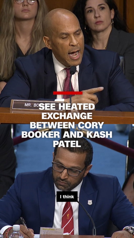 Sen. Cory Booker and FBI Director Kash Patel got into a heated exchange during Tuesday's Senate Judiciary Committee hearing after the New Jersey Democrat said Patel's "failure" as a leader made Americans more vulnerable.

Read more at the link in @cnn's bio.