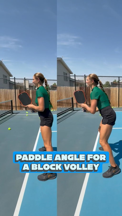 Are you struggling to get your block volleys over the net?

This TINY tweak could make a BIG impact! Look at the angle of my paddle in each example (yes, I know the difference seems small)

On the RIGHT my paddle is completely square to my body: this is going to pop the ball into the net

On the LEFT my paddle is slightly angled: this helps pop the ball over the net!

SAVE this video for later and SEND it to a friend who might need some help with this shot!
•
•
•
•
•
•
•
#pickleball #pickleballtips #pickleballaddict #pickleballer #pickleballwarmup #pickleballshots #pickleballtechnique #pickleballaddiction #pickleballusa #pickleballislife