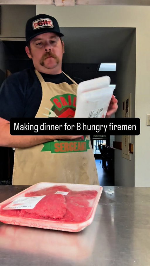 Country fried steak with stewed potatoes and turnip greens is on the menu tonight at the firehouse! #fyp #dinner #firefighter #danosseasoning #danospartner #getdusted