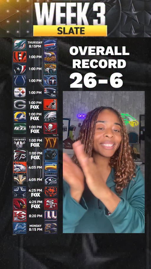 New look same best nfl weekly picker 😮‍💨 week three nfl picks let’s gooooo 

#symonewiththesports #nfl #nflfootball #nflpicks #nflweek3 #footballpicks #nflbets #nflbetting
