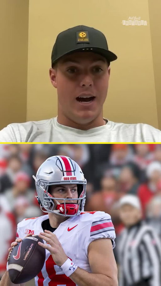 It became personal for Will Howard after Notre Dame turned him away in the transfer portal #ohiostate #willhoward #notredame #steelers