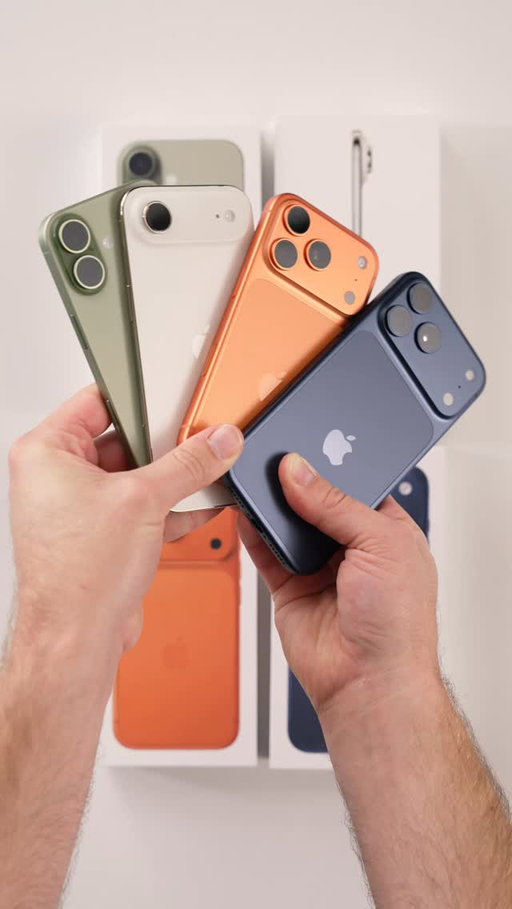 Unboxing EVERY new iPhone 17 - which would you pick?? 🤔

#iphone #iphone17 #iphoneair #iphone17pro #unboxing #apple