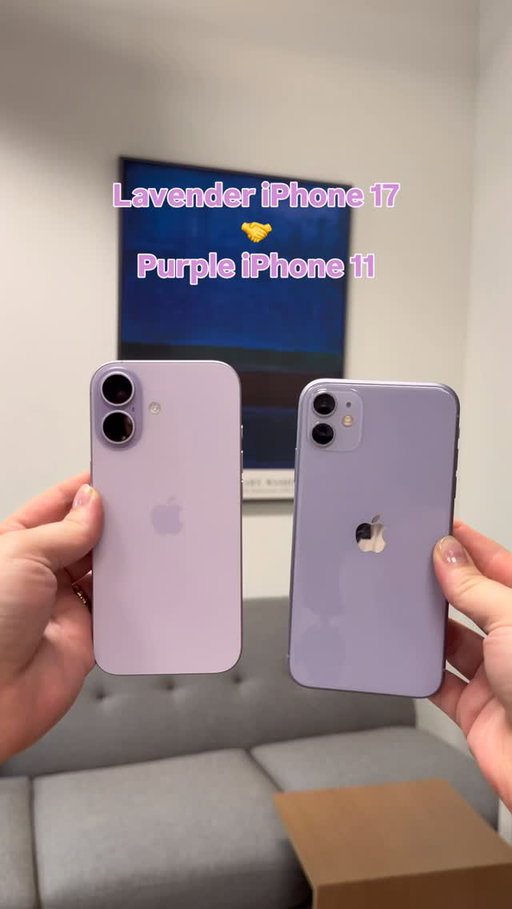 Purple is back 🤩💜 Which purple iPhone are you vibin’ with the most? #iphone #apple #iphone17 #iphone11 #versus #purpleiphone #nostalgia