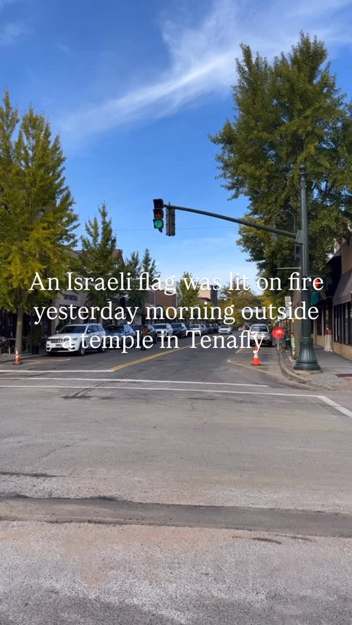 Have you heard? 

An Israeli flag outside Temple Sinai of Bergen County in Tenafly was burned in the early hours of Tuesday, Sept. 16, in what synagogue leaders and police described as a targeted act of vandalism. The American and Jewish Pride flags alongside it were left untouched.

Tenafly police are investigating, and the temple’s private security is on high alert, especially as the Jewish High Holy Days begin Sept. 22. Mayor Mark Zinna condemned the incident, calling it “foolish antisemitism,” and urged more cameras and flags in response.

Rabbi Jordan Millstein, who has led Temple Sinai for 17 years, said the attack was clearly aimed at the Jewish community: “It was burned in place in a clear act of vandalism… We will not be intimidated.” A replacement Israeli flag will be raised, he added.

The incident comes amid persistently high levels of antisemitism in New Jersey. The ADL reported 719 antisemitic incidents statewide in 2023, the second-highest annual total ever. Local Jewish leaders, including Jason Shames of the Jewish Federation of Northern New Jersey, warned that unchecked intimidation is fueling a surge in hate crimes.

Temple Sinai, founded in 1952, is the oldest synagogue in Tenafly and among the largest Reform congregations in Bergen County.

-

Follow @townsofnewjersey for more #local news in NJ 

#bergencounty #bergencountynj #northjerseynews #njnews #tenaflynj #northjersey #townsofnewjersey