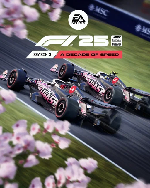@HaasF1Team 🤝 @EASPORTSF1 

Celebrating a decade of speed, this is #F125 Season 3 🌸

📕 Read more, link in @EASPORTSF1's bio