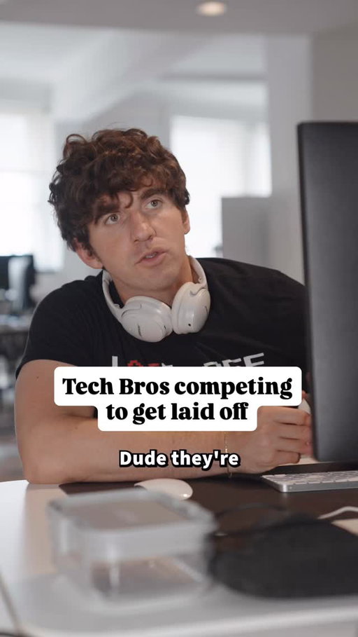 Every tech bro wants to get laid off
.
.
.
.
.
#techbro #techie #software #softwareengineer #nyc #siliconvalley #seattle #sanfrancisco #bayarea