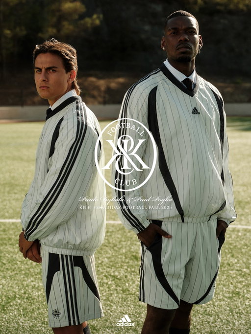 Paulo Dybala & Paul Pogba for Kith & adidas Football Fall 2025. Available 9/19, 11AM EST/CET at Kith.