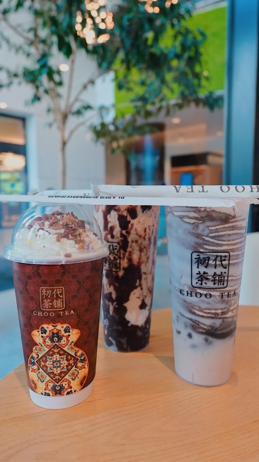 📍Choo Tea (155 108th Ave NE, Ste 101, Bellevue, WA 98004)

What I ordered:
- Milk tea w/ purple rice 
- Green milk tea w/ taro and Oreo
- Jasmine tea latte