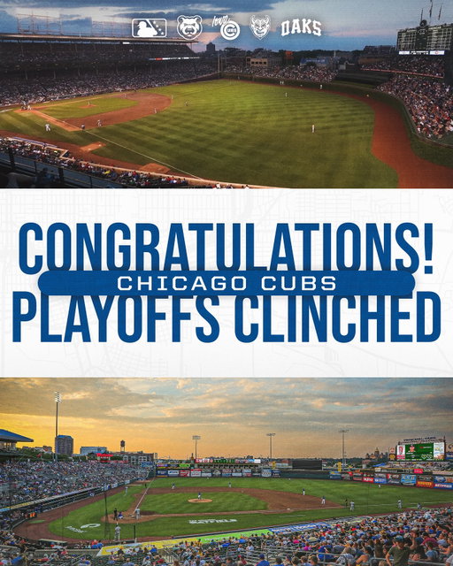 playoff baseball is better at Wrigley. 

go get em’ @cubs 🫡