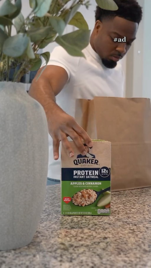 #ad Groceries? Carried. Laundry? Folded. Parents? Ready to go. 💥 Thanks @Quaker for helping fuel us.  Quaker Protein Instant Oatmeal with 12g of protein per serving in every bowl! ✨ #theinvisibleworkout