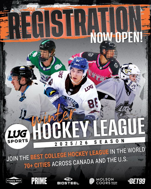 LUG College Hockey Reg is NOW OPEN🔥🚂

Use code SPEED25⚡️ It’s go time 🏒💯