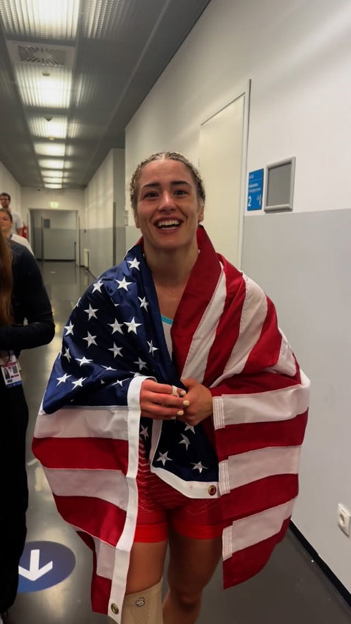 Fresh off the mat, @helen_maroulis 🇺🇸 talks about the moment that led to her winning her fourth world title.